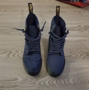 Dr. Martens Winsted Navy Canvas Boots